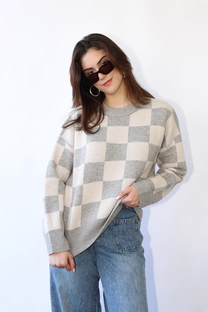 Checker Sweater