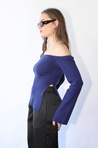 Off Shoulder Knit Top