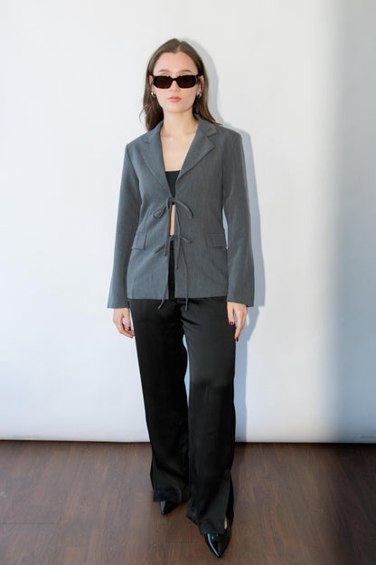 Tie Front Blazer