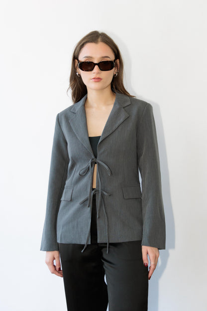Tie Front Blazer