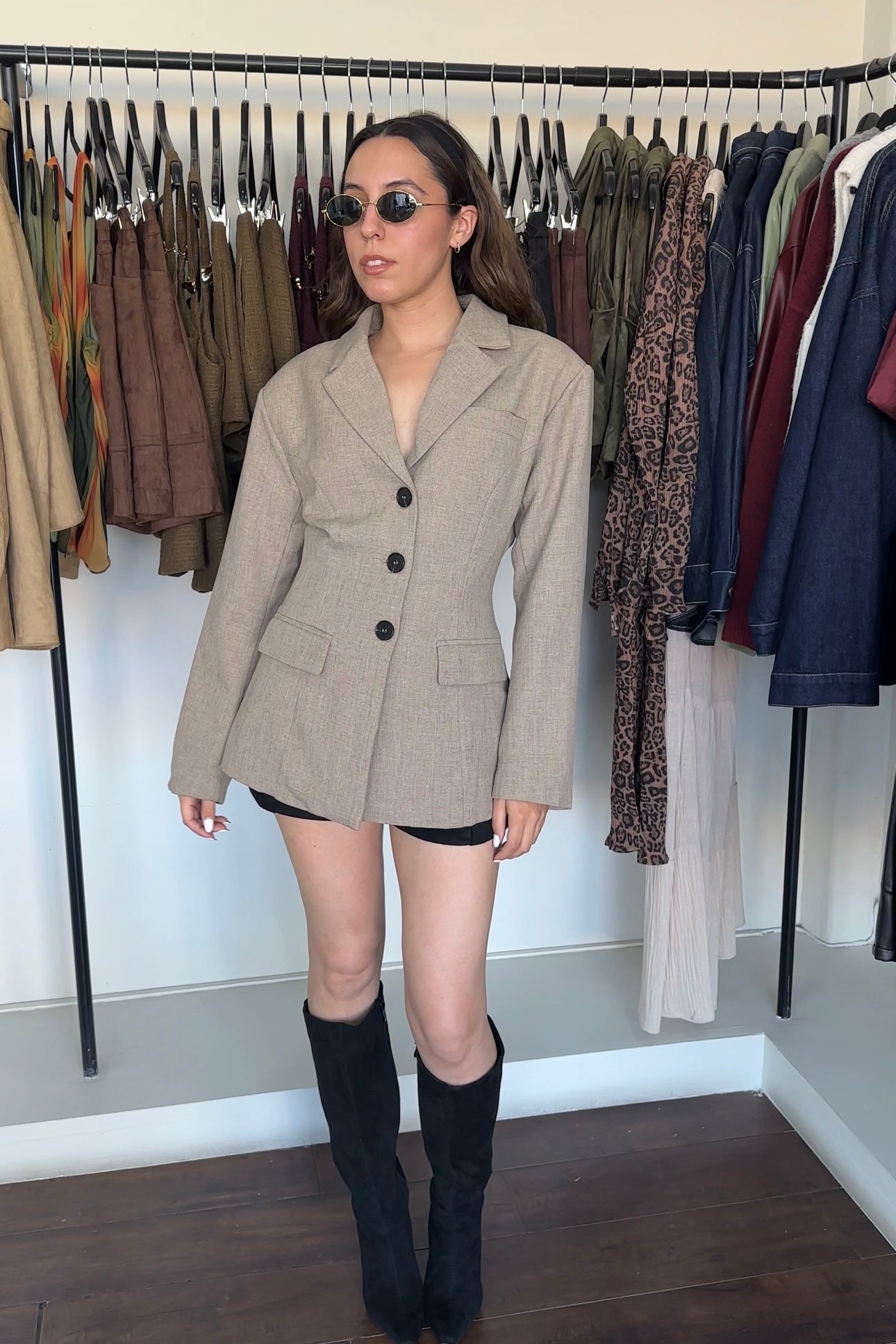 Mocha Structured Blazer