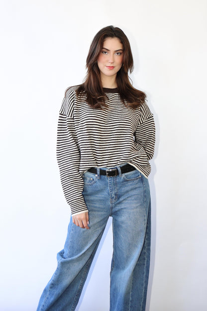 Paisley Striped Sweater