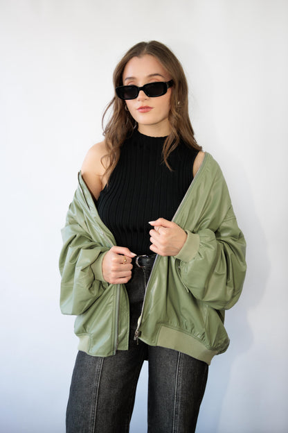 Sage Bomber Jacket