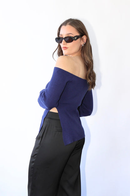 Off Shoulder Knit Top
