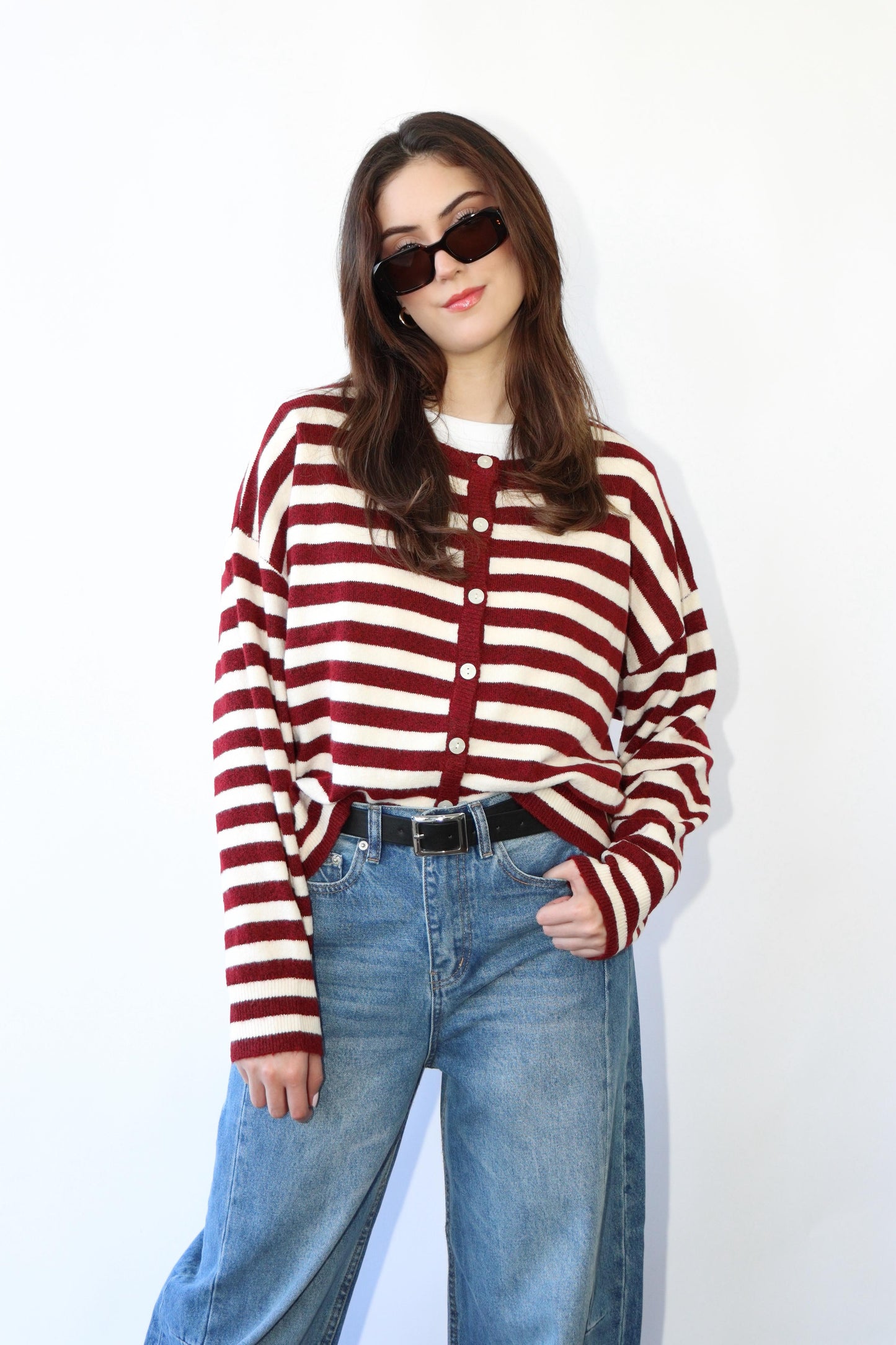 Kate Striped Cardigan