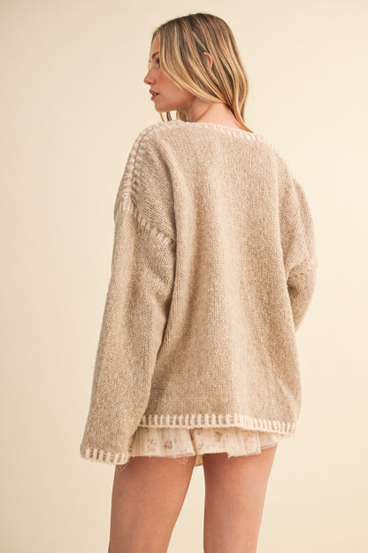 Front Tie Sweater