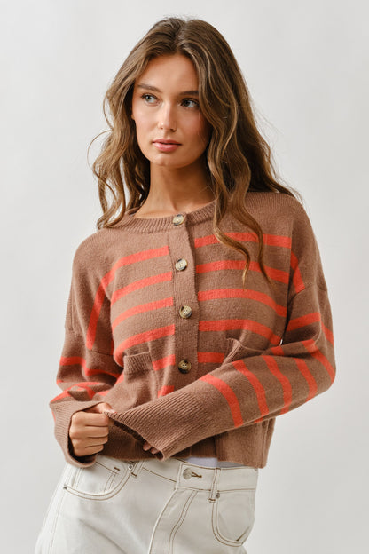 Brown/Orange Cardigan