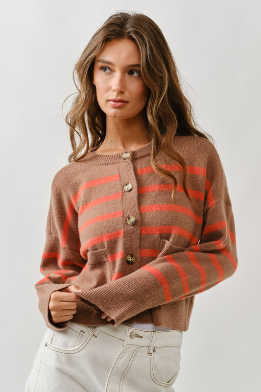 Brown/Orange Cardigan