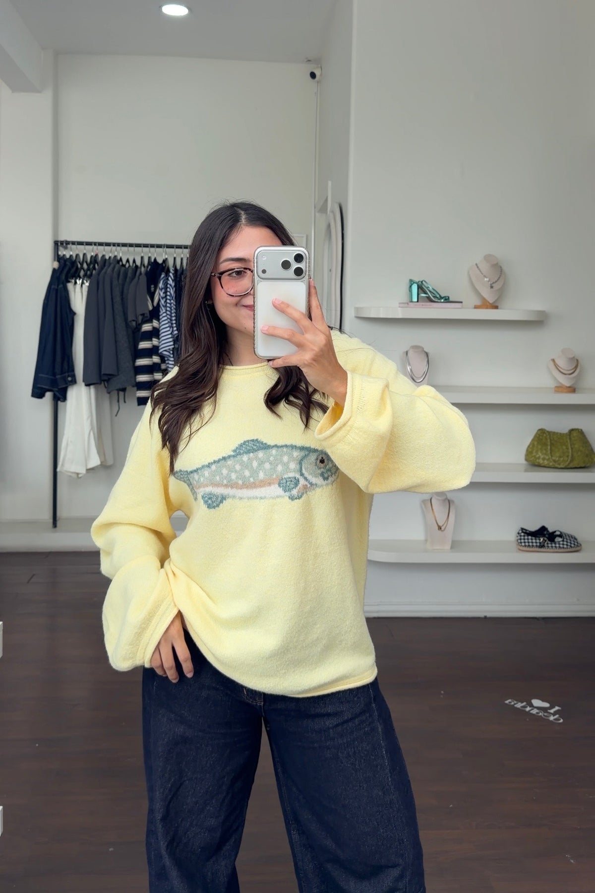 Yellow Fish Sweater