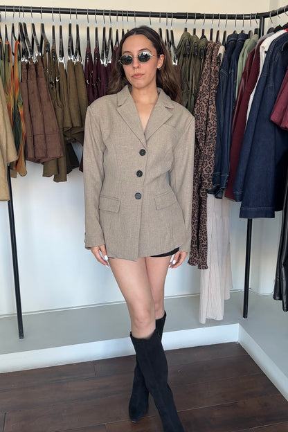 Mocha Structured Blazer
