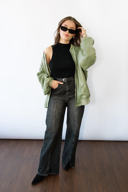 Sage Bomber Jacket