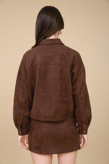 Bomber Suede Jacket