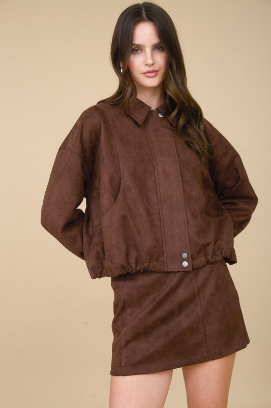 Bomber Suede Jacket