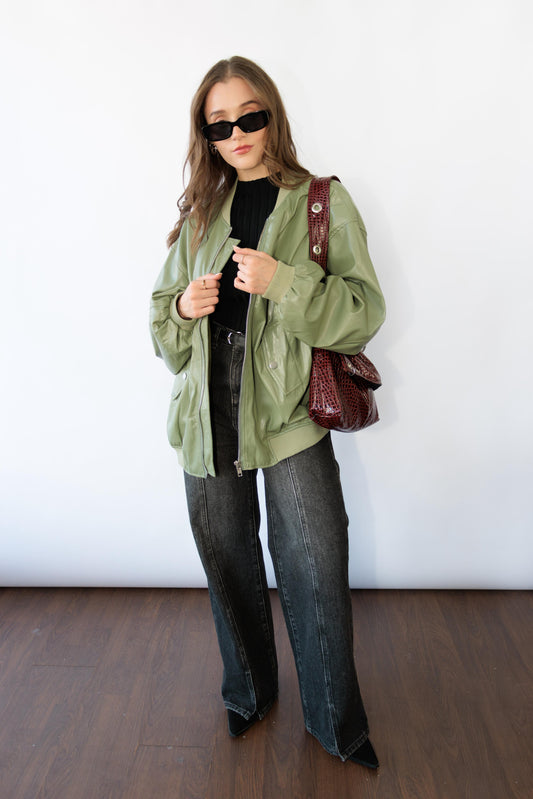 Sage Bomber Jacket