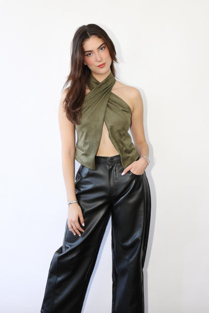 Oliver Halter Suede Top