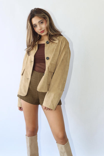 Camel Suede Jacket
