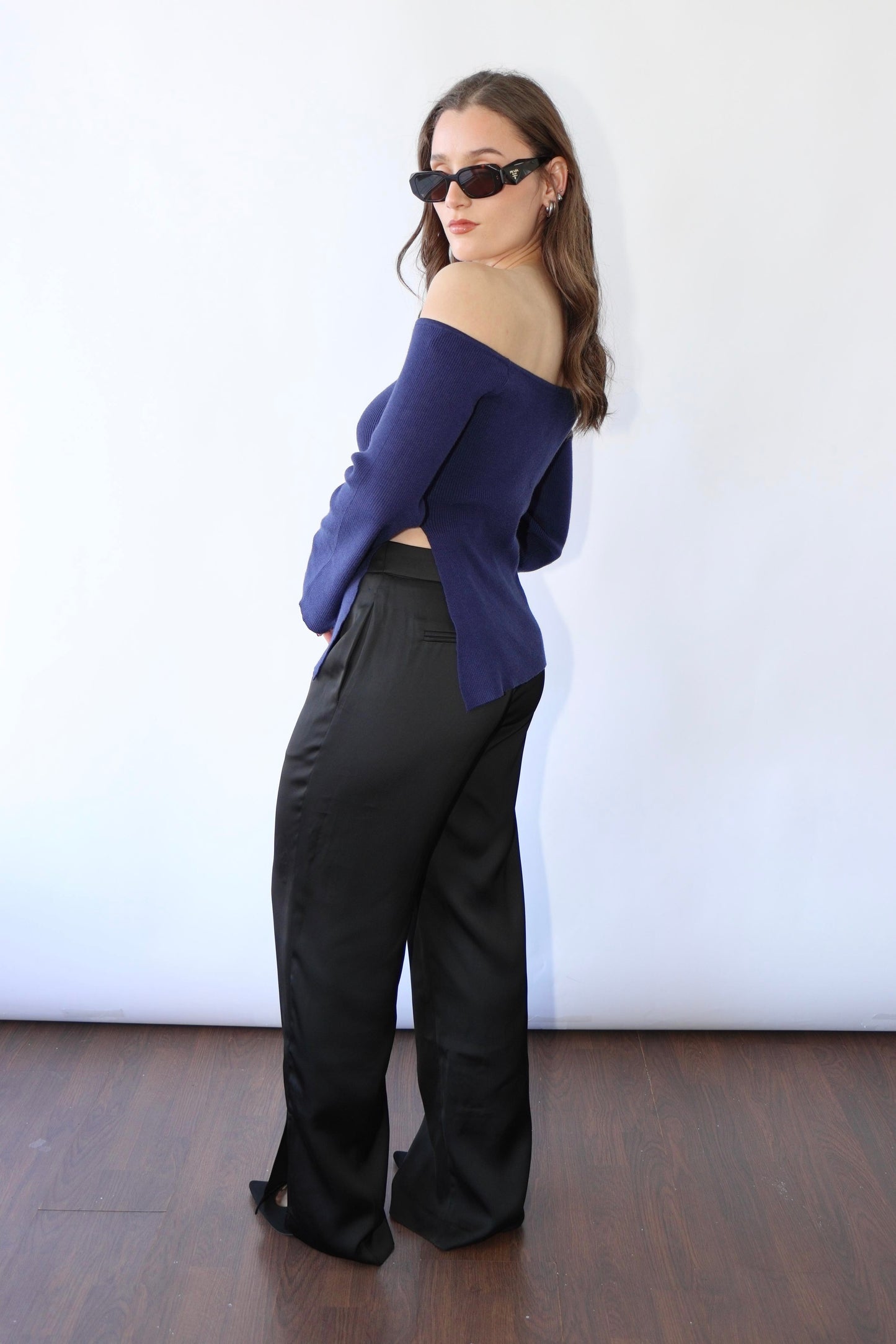 Off Shoulder Knit Top