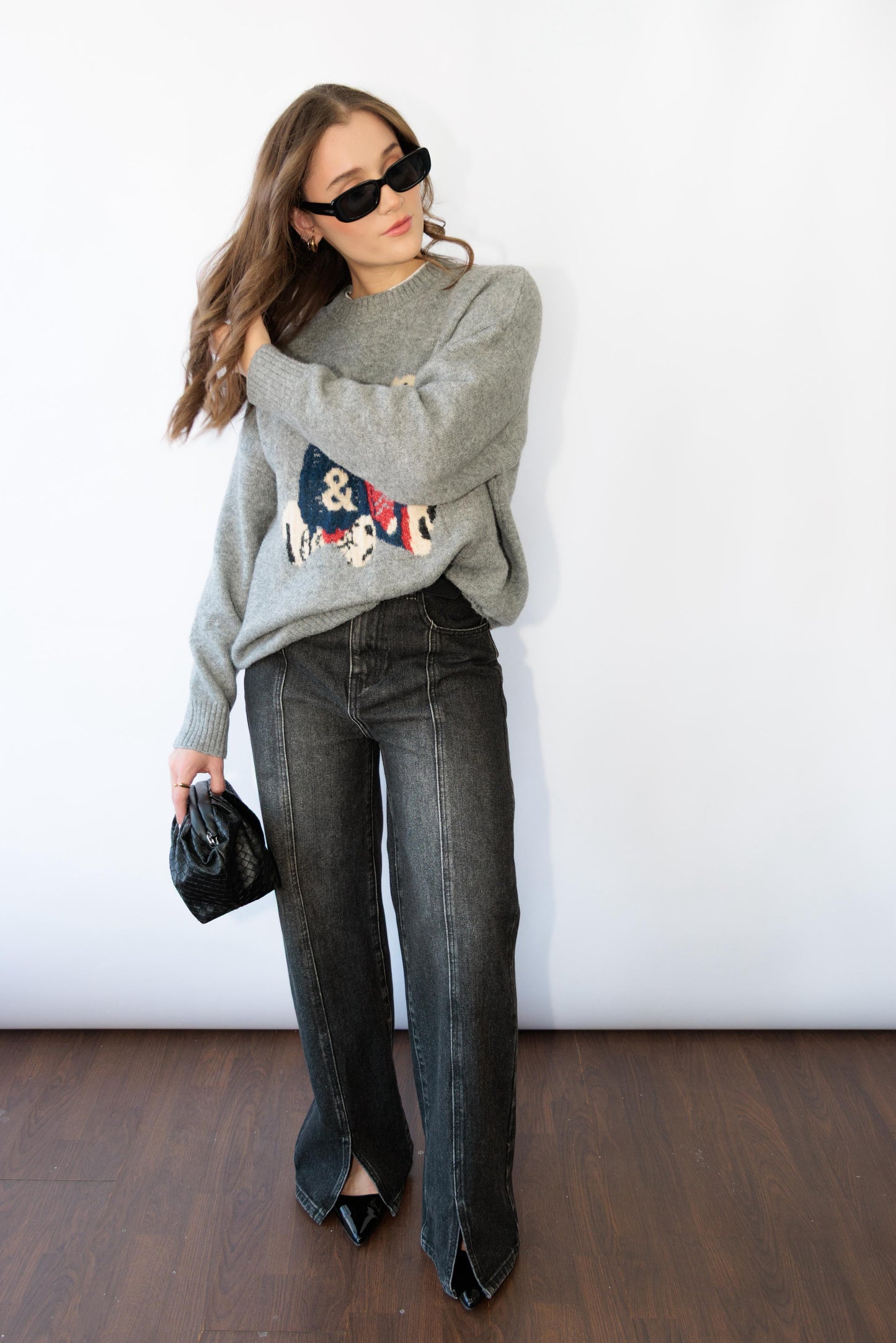 Grey Teddy Bears Sweater