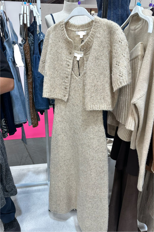 Knit Dress + Cardigan
