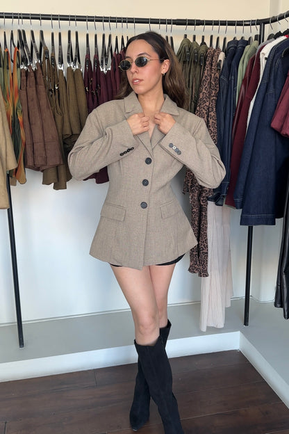 Mocha Structured Blazer