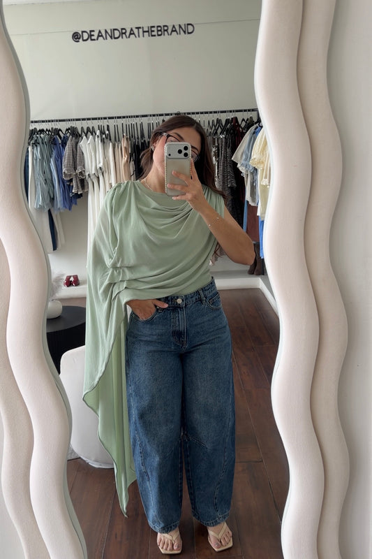 The Mesh Cape Top
