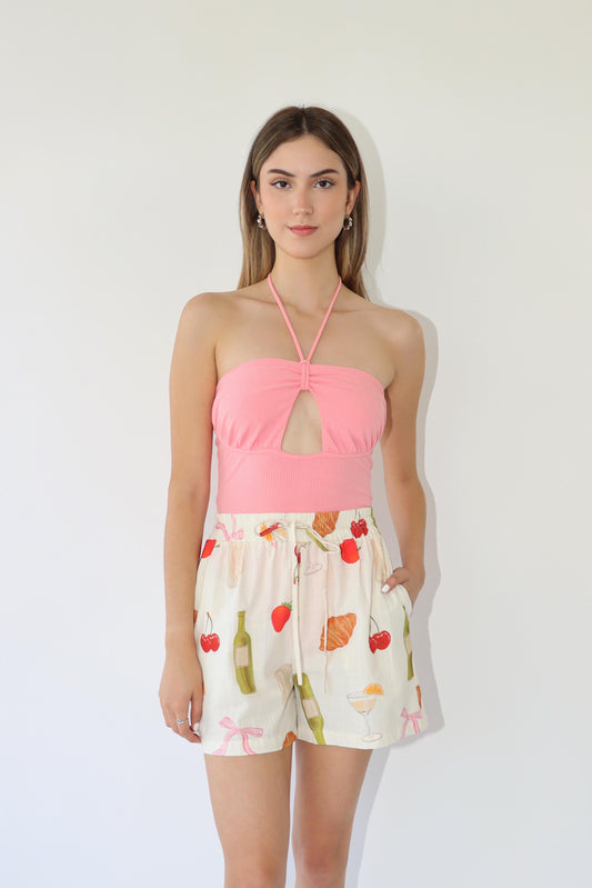 Hillary Halter Neck Bodysuit