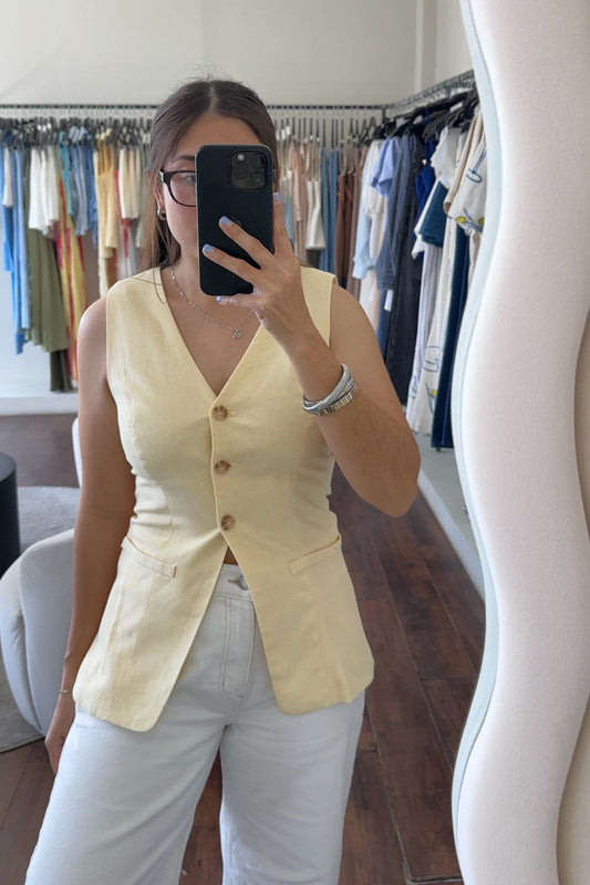 Sophia Linen Vest