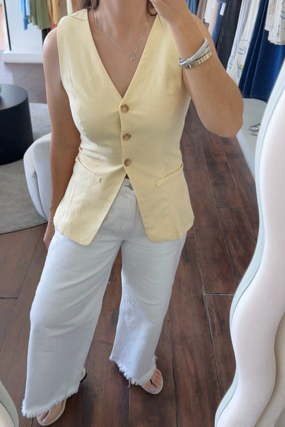 Sophia Linen Vest
