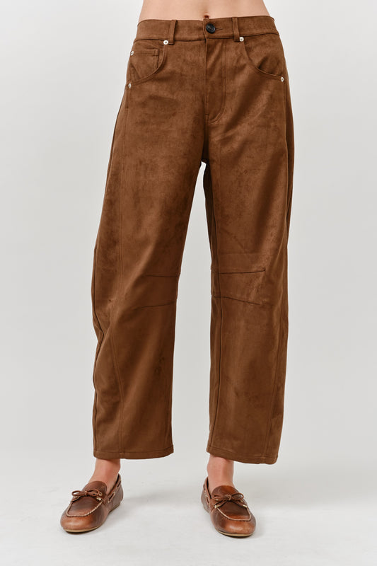 Brown Suede Pants