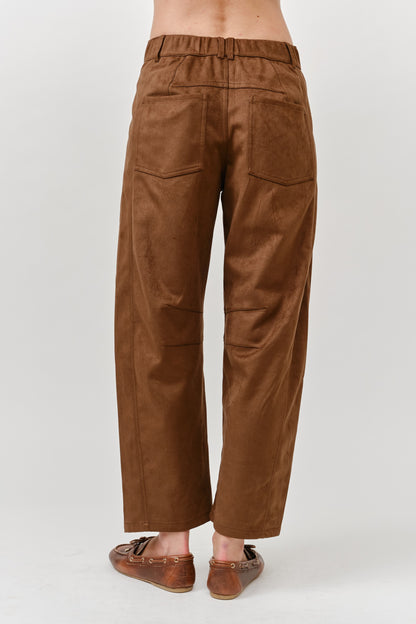 Brown Suede Pants