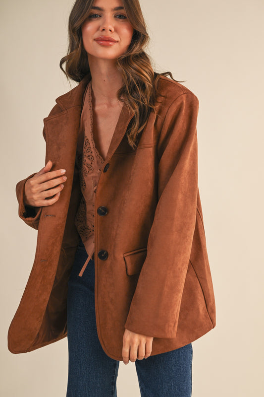 Brown Oversized Blazer