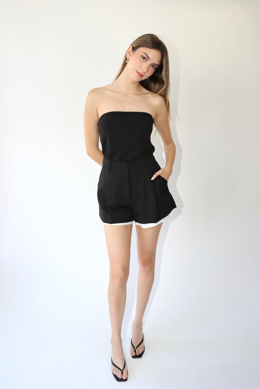 Scarlett Poplin Contrast Shorts