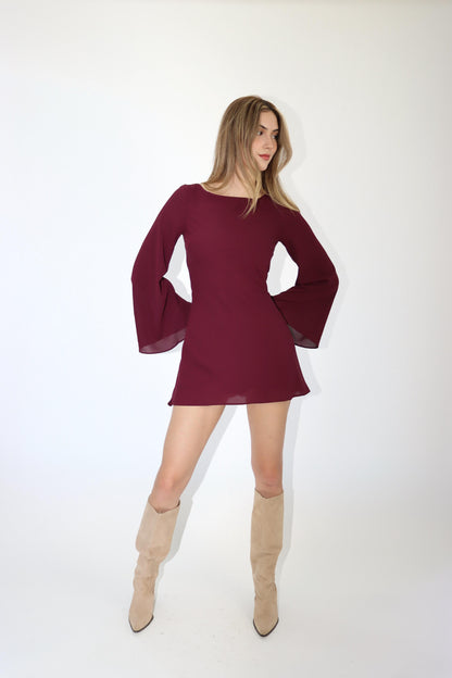 Romee Bell Sleeve Mini Dress