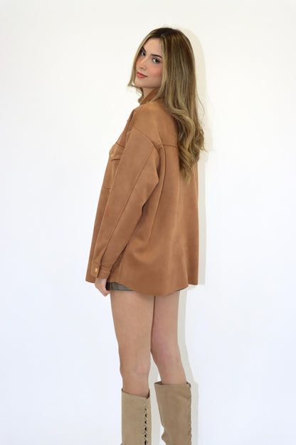 Harris Oversized Suede Shirt/Jacket