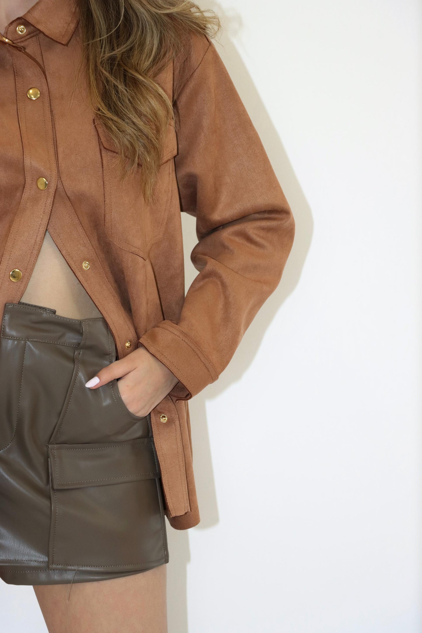 Harris Oversized Suede Shirt/Jacket